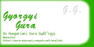 gyorgyi gura business card